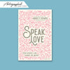 Speak Love Hardback - Autographed!