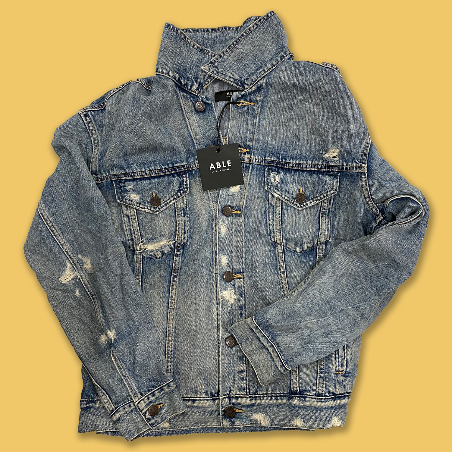 Free People Rumors Denim Jacket– On The EDGE