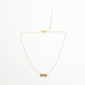ABLE x Annie F. Downs engraved brave gold bar necklace 