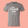That Sounds Fun grey tee on a pink background Annie Downs
